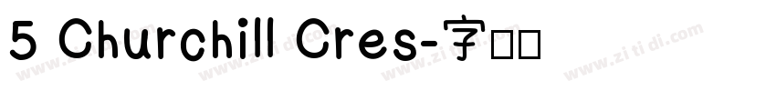 5 Churchill Cres字体转换